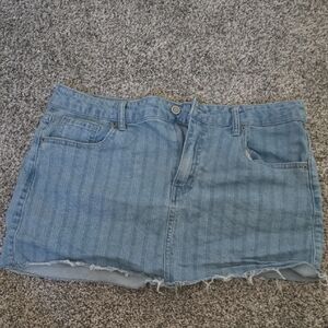 No Boundaries Light Blue Denim Skirt